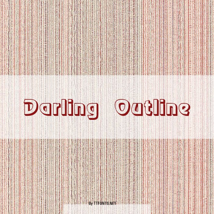 Darling Outline example